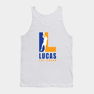 Lucas Custom Player Basketball Your Name The Legend Tank Top